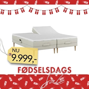 Nordic Heaven Dobbelt Elevationsseng - Sand